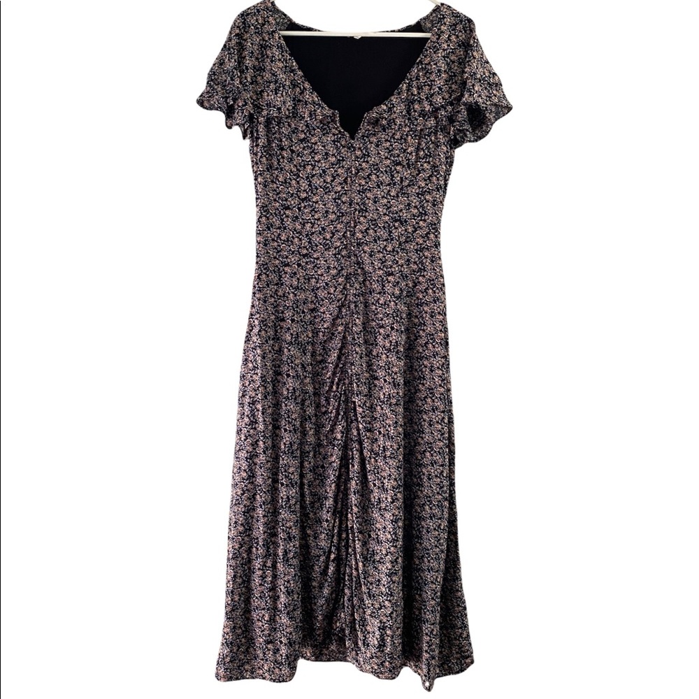 FREE PEOPLE Floral, Ruffles Maxi dress